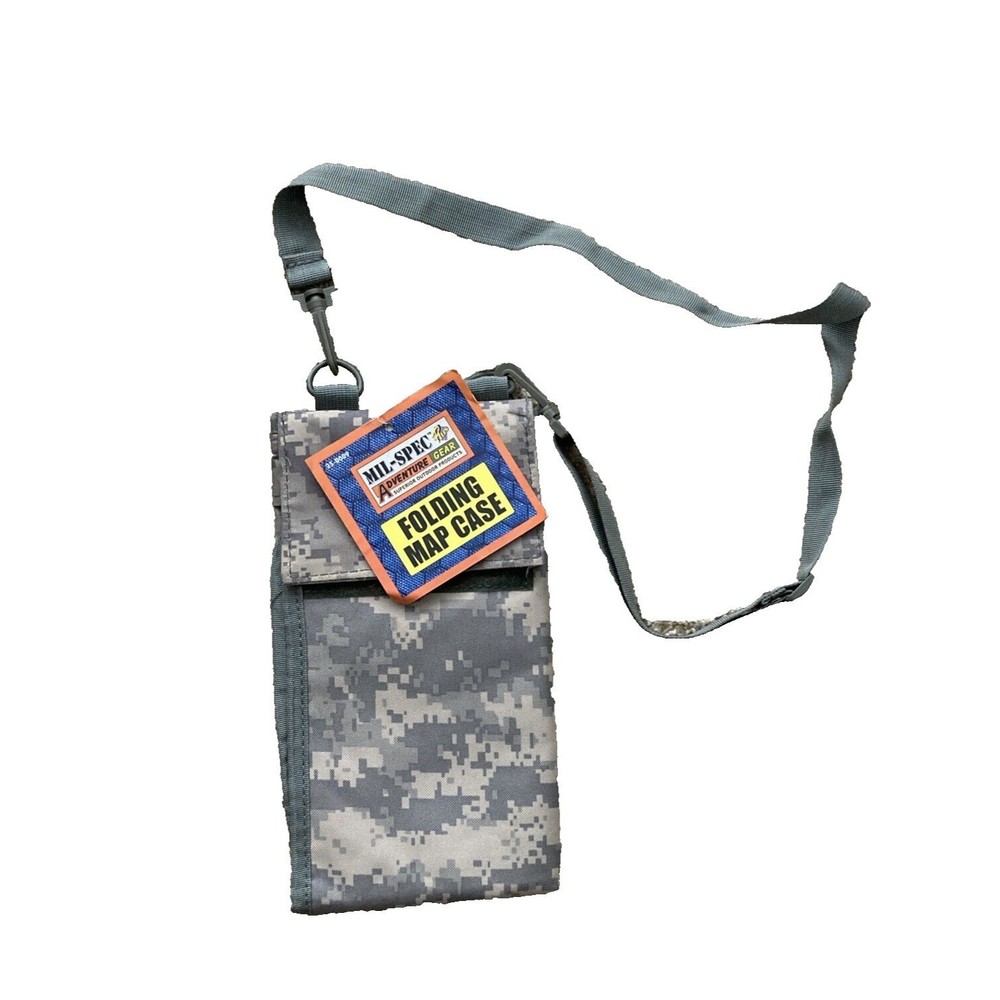 Mil-Spec Plus Adventure Gear FOLDING MAP CASE Digital Camo Military Tactical NWT